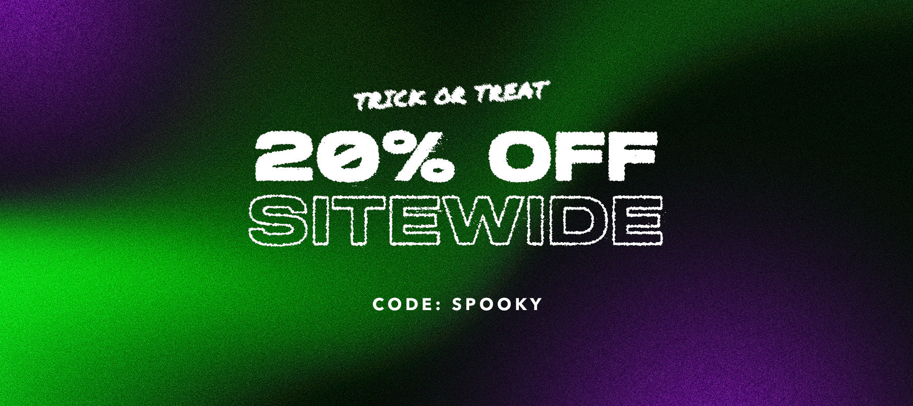 20% Off Sitewide, Code: SPOOKY